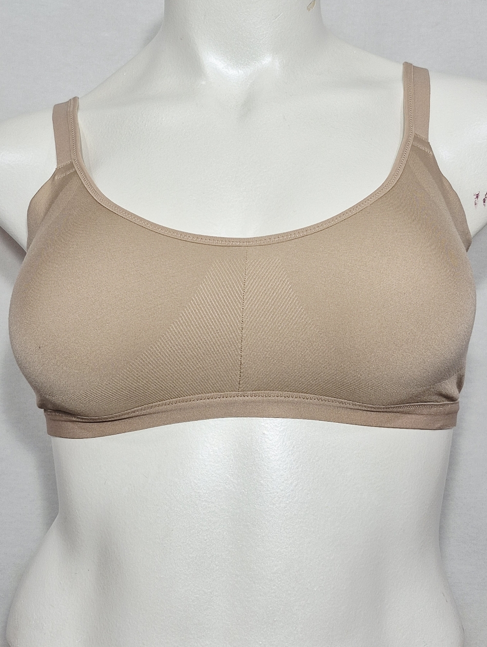 XL X-Large Felina C4591V2 4591 Wireless Seamless Side Smoothing Bra Beige NO PAD
